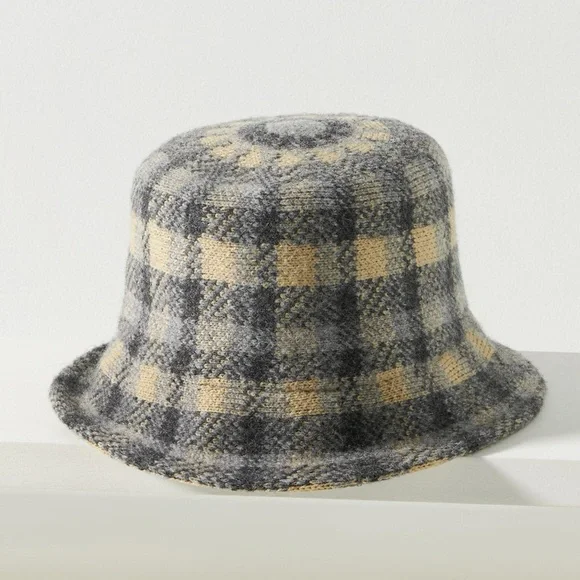 Anthropology Plaid Bucket Hat. NWOT & perfect condition. - Picture 2 of 9
